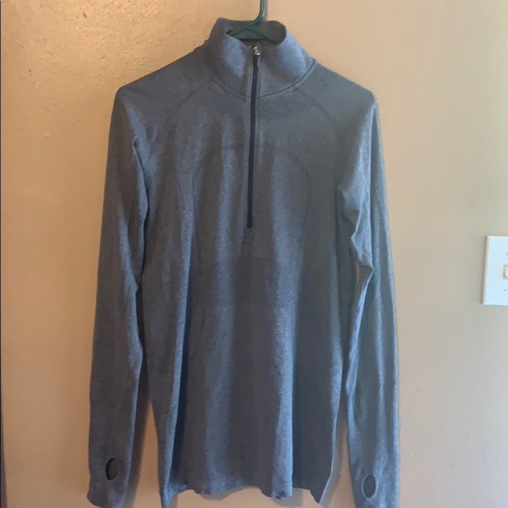 Lululemon gray quarter zip 10 sweater jacket
